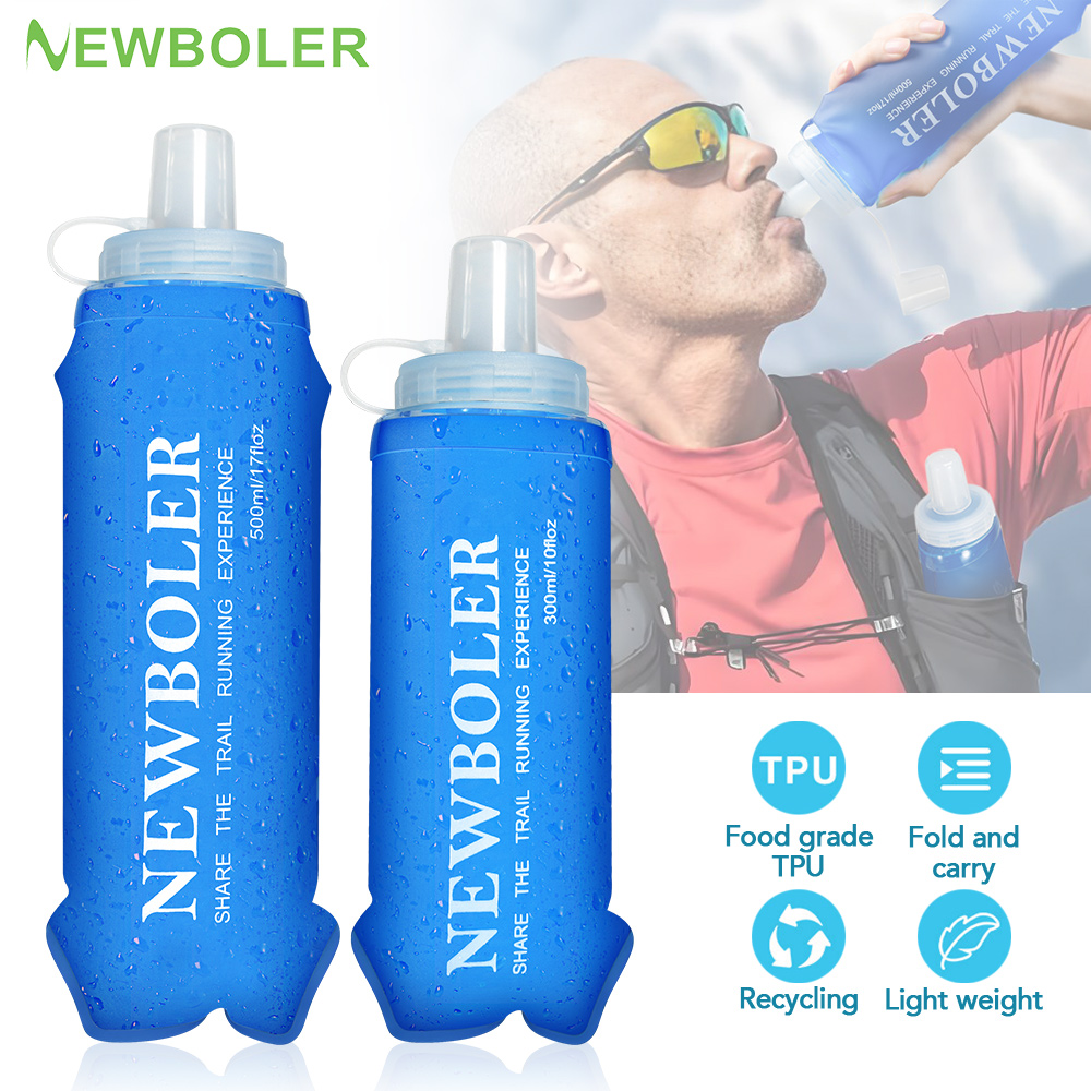 Hydration Pack Outdoor - NEWBOLER 300/500ML bouteille d'eau TPU pliant