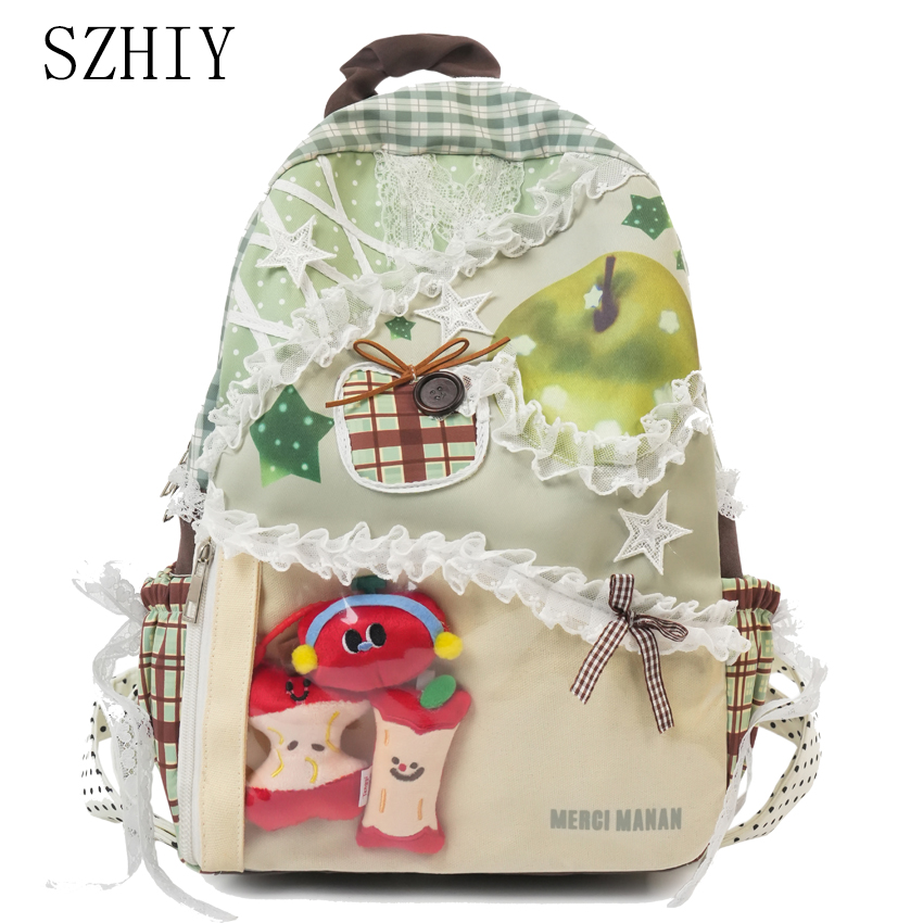 Canvas Backpack Casual - Sac à dos coloré pour étudiantes