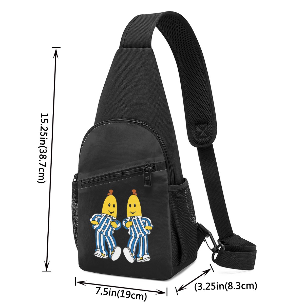 Sac de poitrine Bananas In Pyj - Sling Backpack Shoulder avis et prix