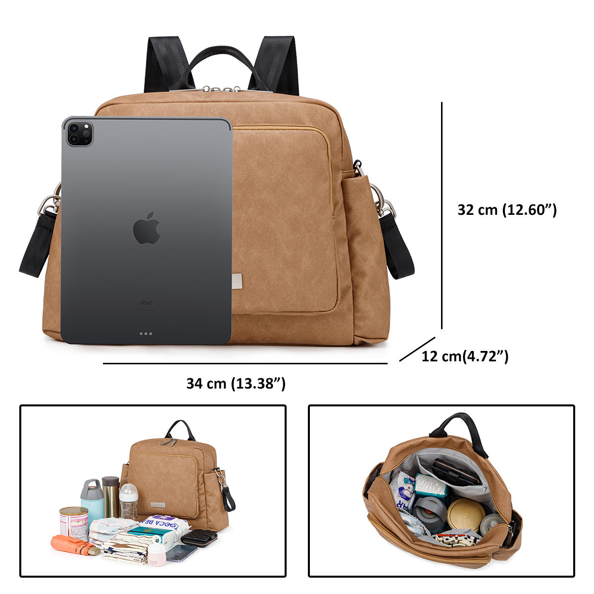 Sac à couches imperméable mult - Backpack Diaper Bag avis et prix