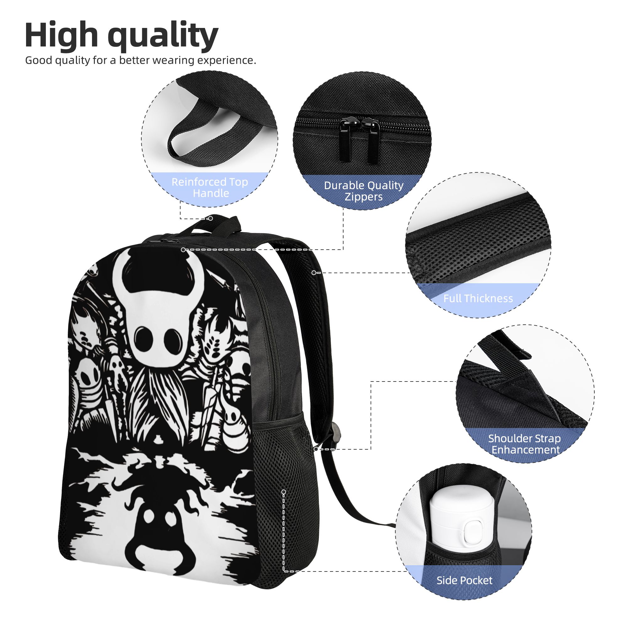 Sac à dos Hollow Knights, sacs - School Backpack Teen avis et prix