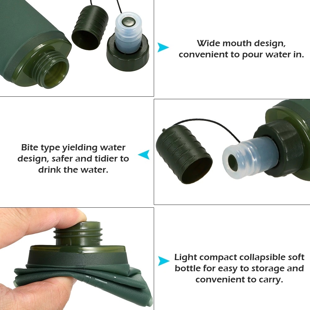 Sac à eau pliable 250 ml 500 m - Hydration Pack Outdoor avis et prix